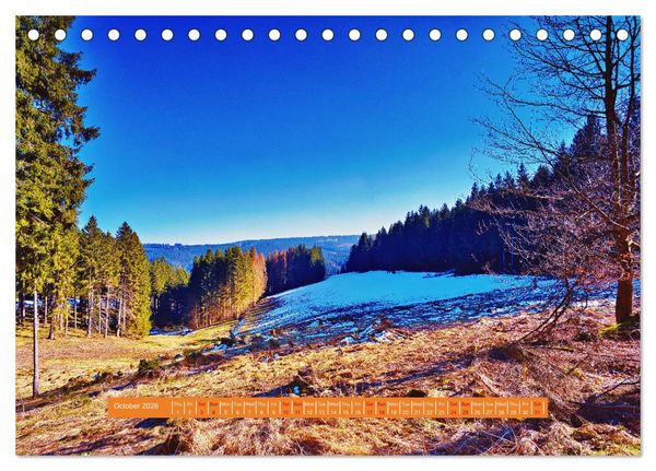 Produktbild: Unique Thuringian Forest (Desk Calendar 2026 DIN A5 landscape), CALVENDO 12 Month DeskCalendar