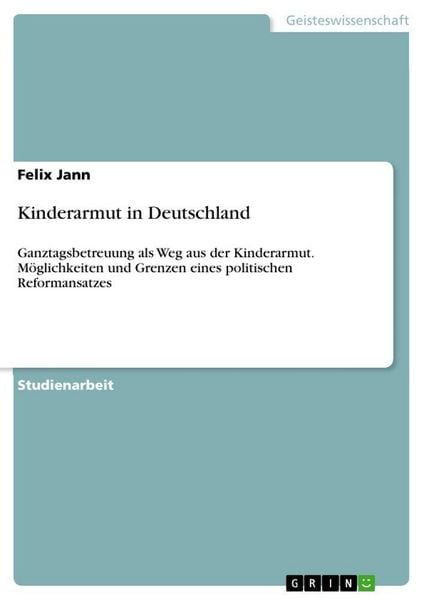 Produktbild: Kinderarmut in Deutschland