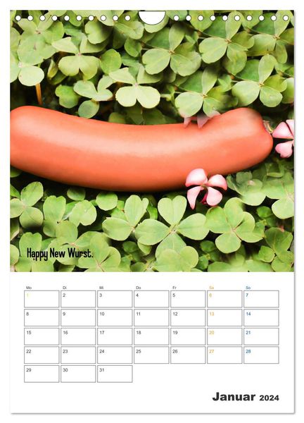 'Ist mir Wurst Kalender (Wandkalender 2024 DIN A4 hoch), CALVENDO 