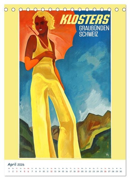 Produktbild: Schweizer Plakatkunst (Tischkalender 2026 DIN A5 hoch), CALVENDO Monatskalender