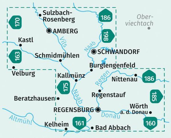 Produktbild: Regensburg, Amberg, Schwandorf