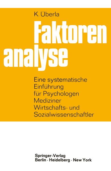 Produktbild: Faktorenanalyse