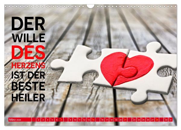 Produktbild: Gute Besserung - mit coolen Spr&uuml;chen (Wandkalender 2026 DIN A3 quer), CALVENDO Monatskalender