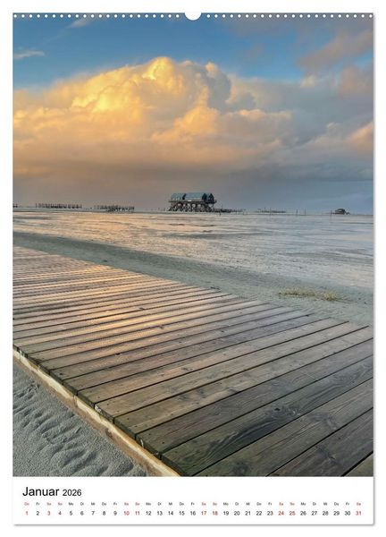 Produktbild: Strand der Sehnsucht - Sankt Peter-Ording (Wandkalender 2026 DIN A2 hoch), CALVENDO Monatskalender