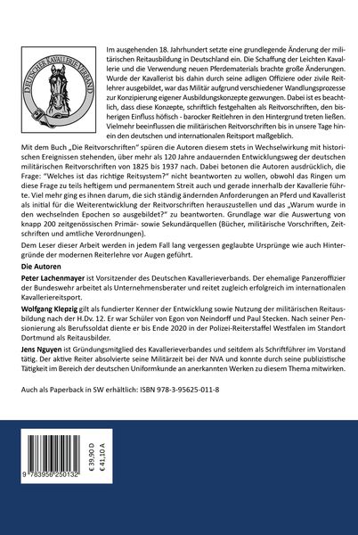 Produktbild: Die Reitvorschriften der deutschen Kavallerie (Hardcover Farbausgabe)