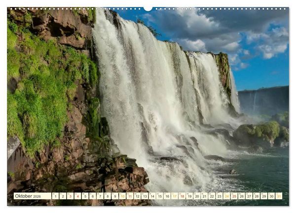 Produktbild: Iguazu Wasserf&auml;lle - S&uuml;damerika (hochwertiger Premium Wandkalender 2026 DIN A2 quer), Kunstdruck in Hochglanz