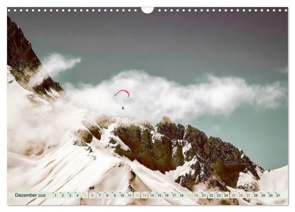 Produktbild: Paragliding - Mut zum Abenteuer (Wandkalender 2026 DIN A3 quer), CALVENDO Monatskalender