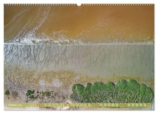 Produktbild: neunziggrad I photoart: das wattenmeer von oben (hochwertiger Premium Wandkalender 2026 DIN A2 quer), Kunstdruck in Hochglanz