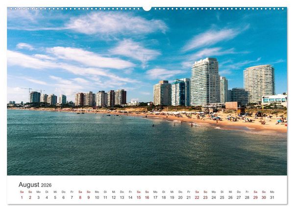 Produktbild: Uruguay - Tango, Strand und Natur. (hochwertiger Premium Wandkalender 2026 DIN A2 quer), Kunstdruck in Hochglanz