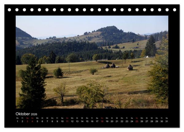 Produktbild: Rum&auml;nien - Siebenb&uuml;rgen und Bukowina (Tischkalender 2026 DIN A5 quer), CALVENDO Monatskalender