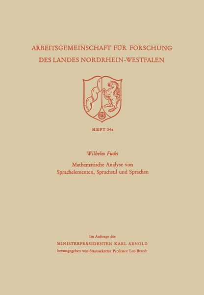 Produktbild: Mathematische Analyse von Sprachelementen, Sprachstil und Sprachen