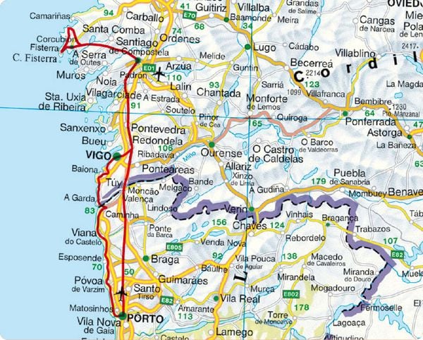Produktbild: ROTHER Wanderf&uuml;hrer Jakobsweg - Caminho Portugu&ecirc;s
