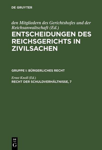 Produktbild: Recht der Schuldverh&auml;ltnisse, 7