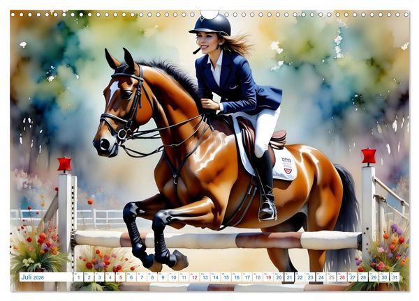 Produktbild: K&ouml;niginnen der Reitkunst (Wandkalender 2026 DIN A3 quer), CALVENDO Monatskalender