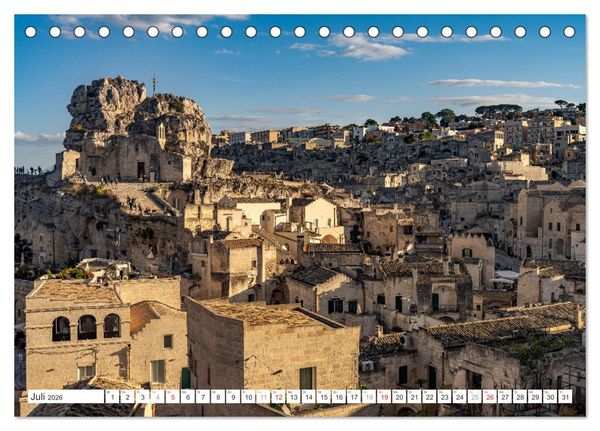 Produktbild: Italiens Welterbe Matera (Tischkalender 2026 DIN A5 quer), CALVENDO Monatskalender