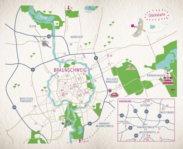 Produktbild: Glücksorte in und um Braunschweig