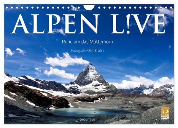 Produktbild: Alpen live - Rund um das Matterhorn (Wandkalender 2026 DIN A4 quer), CALVENDO Monatskalender