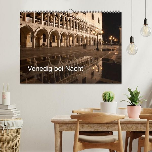 Produktbild: Venedig bei Nacht (Wandkalender 2026 DIN A2 quer), CALVENDO Monatskalender
