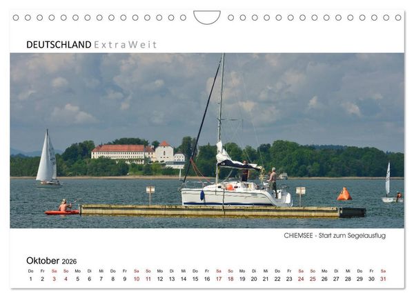 Produktbild: Wei&szlig;blaue Impressionen vom Chiemsee (Wandkalender 2026 DIN A4 quer), CALVENDO Monatskalender