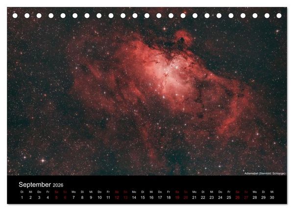 Produktbild: Deep Sky Fotografie (Tischkalender 2026 DIN A5 quer), CALVENDO Monatskalender