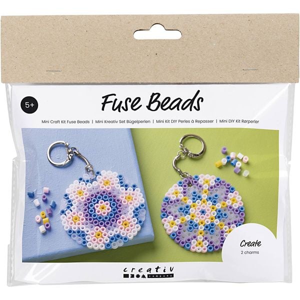 Produktbild: Creativ Company Mini Kreativ Set B&uuml;gelperlen, Anh&auml;nger, Beuteldekoration, Sortierte Farben
