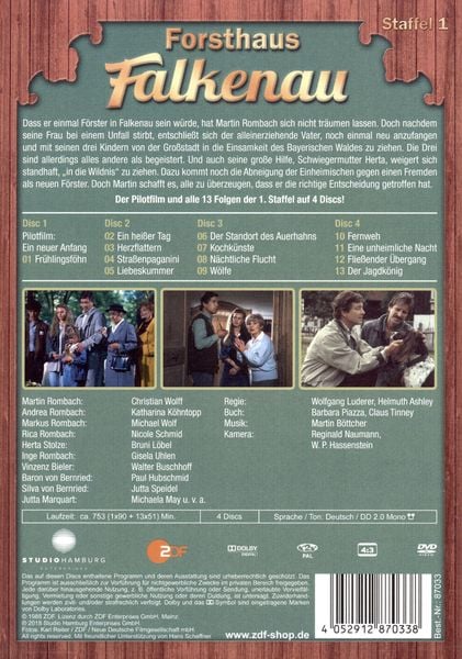 Produktbild: Forsthaus Falkenau - Staffel 1 [4 DVDs]