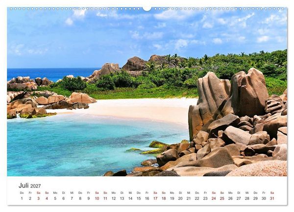 Produktbild: Traumstr&auml;nde der Seychellen (Wandkalender 2027 DIN A2 quer), CALVENDO Monatskalender