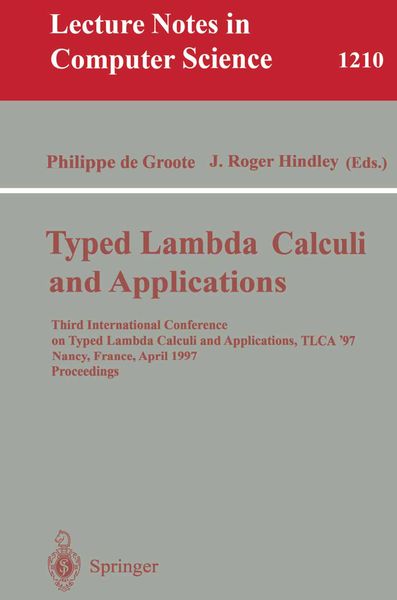 Produktbild: Typed Lambda Calculi and Applications