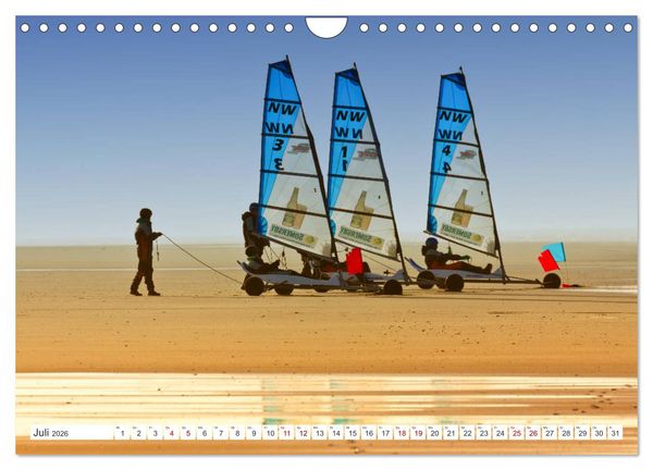 Produktbild: ST. PETER ORDING Strand und Meer (Wandkalender 2026 DIN A4 quer), CALVENDO Monatskalender