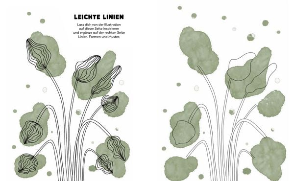Produktbild: Achtsam zeichnen. Kreativbuch zum Reinzeichnen inkl. Fineliner!