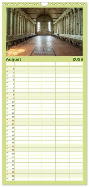 Produktbild: Familienplaner 2026 - Welterbe Mont-Saint-Michel mit 5 Spalten (Wandkalender, 21 x 45 cm) CALVENDO