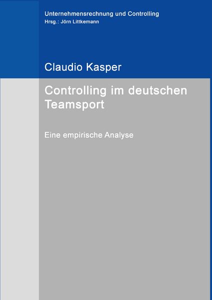 Produktbild: Controlling im deutschen Teamsport