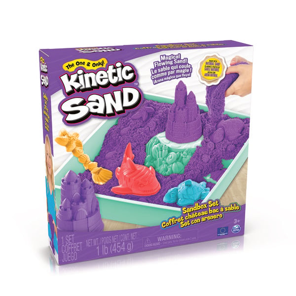 Kinetic Sand Sandbox Set mit 454 g lila Kinetic Sand