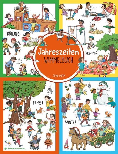 Jahreszeiten Wimmelbuch, Gebundene Ausgabe von , Adrian & wimmelbuchverlag, 9783985851812