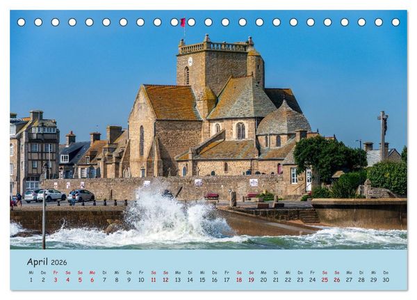 Produktbild: Unterwegs in der Normandie (Tischkalender 2026 DIN A5 quer), CALVENDO Monatskalender