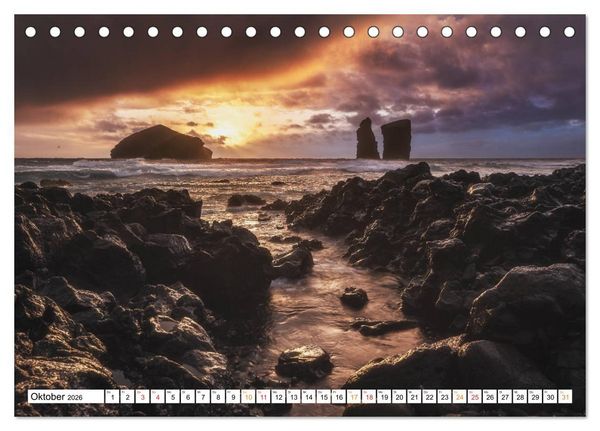 Produktbild: Azoren &ndash; Paradies im Atlantik (Tischkalender 2026 DIN A5 quer), CALVENDO Monatskalender