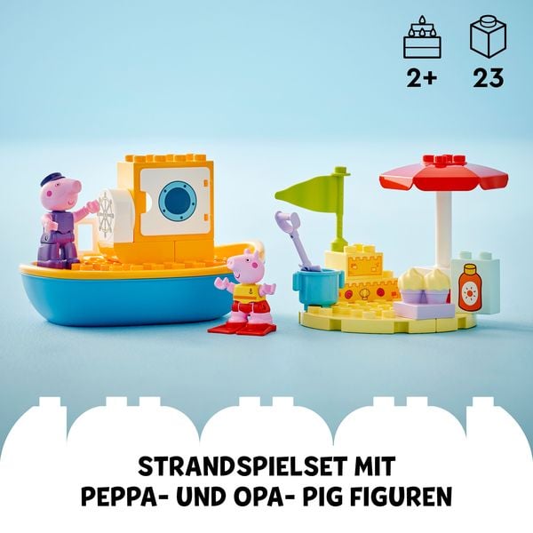 LEGO DUPLO 10432 Peppas Bootsausflug: Spielzeugboot, ab 2 Jahren