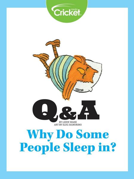 Produktbild: Why Do Some People Sleep in?