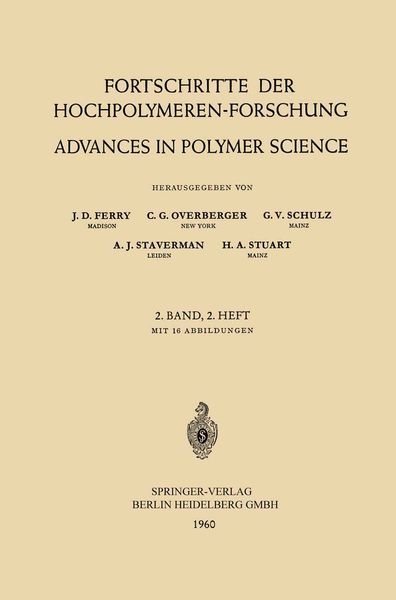 Produktbild: Fortschritte der Hochpolymeren-Forschung / Advances in Polymer Science