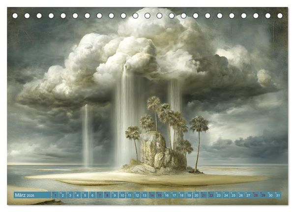Produktbild: Zwischen Licht und Stille - Tr&auml;ume aus Licht und Form (Tischkalender 2026 DIN A5 quer), CALVENDO Monatskalender