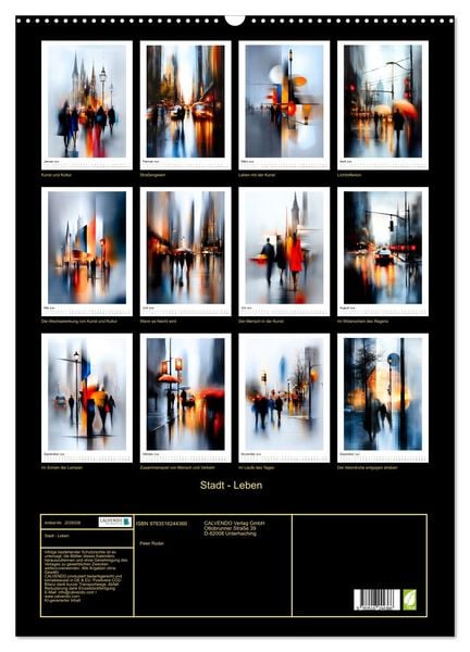 Produktbild: Stadt - Leben (Wandkalender 2026 DIN A2 hoch), CALVENDO Monatskalender