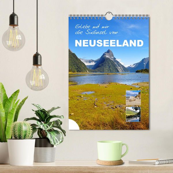 Produktbild: Erlebe mit mir die S&uuml;dinsel von Neuseeland (Wandkalender 2026 DIN A4 hoch), CALVENDO Monatskalender