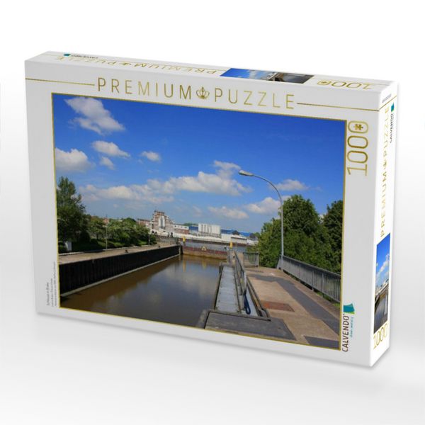Produktbild: CALVENDO Puzzle Schleuse in Brake | 1000 Teile Lege-Gr&ouml;&szlig;e 64x48cm Foto-Puzzle f&uuml;r gl&uuml;ckliche Stunden
