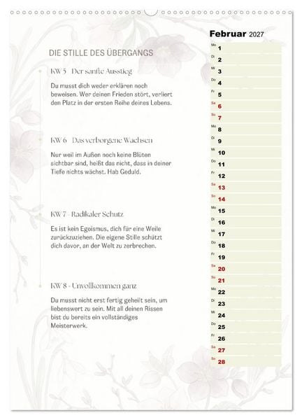 Produktbild: SEELENKOMPASS (Wandkalender 2027 DIN A2 hoch), CALVENDO Monatskalender