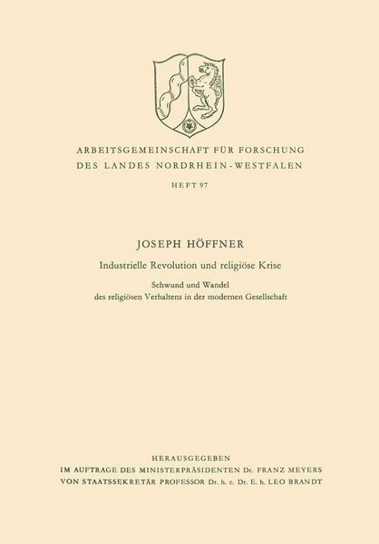 Produktbild: Industrielle Revolution und religi&ouml;se Krise