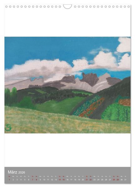 Produktbild: Atmosph&auml;rische Landschaft (Wandkalender 2026 DIN A3 hoch), CALVENDO Monatskalender