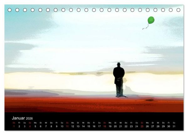 Produktbild: Fotografie als Kunst (Tischkalender 2026 DIN A5 quer), CALVENDO Monatskalender