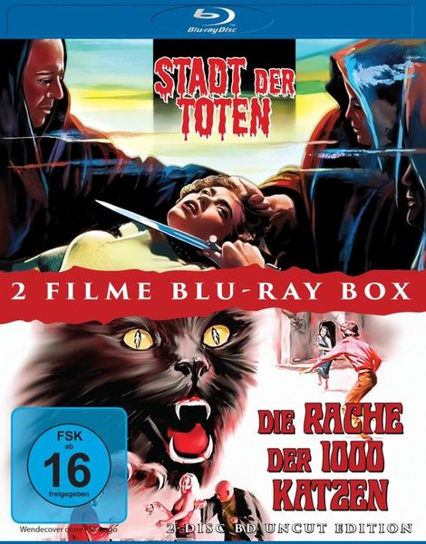 STADT DER TOTEN + DIE RACHE DER 1000 KATZEN - 2 Disc Uncut Horror BD Box [2 BRs]