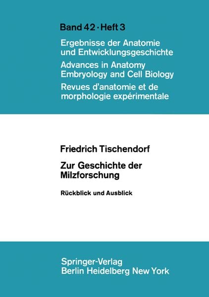 Produktbild: Zur Geschichte der Milzforschung