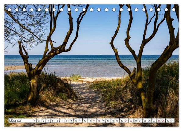 Produktbild: Ostseeinsel Poel - K&uuml;stenimpressionen (Tischkalender 2026 DIN A5 quer), CALVENDO Monatskalender